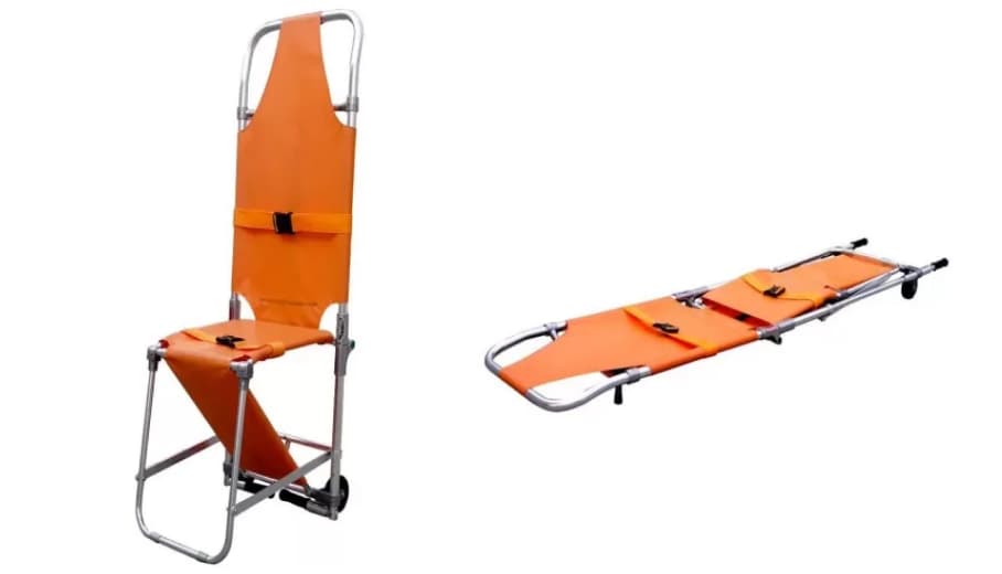 Aluminum Alloy Folding Stretcher Chair thumbnail 3
